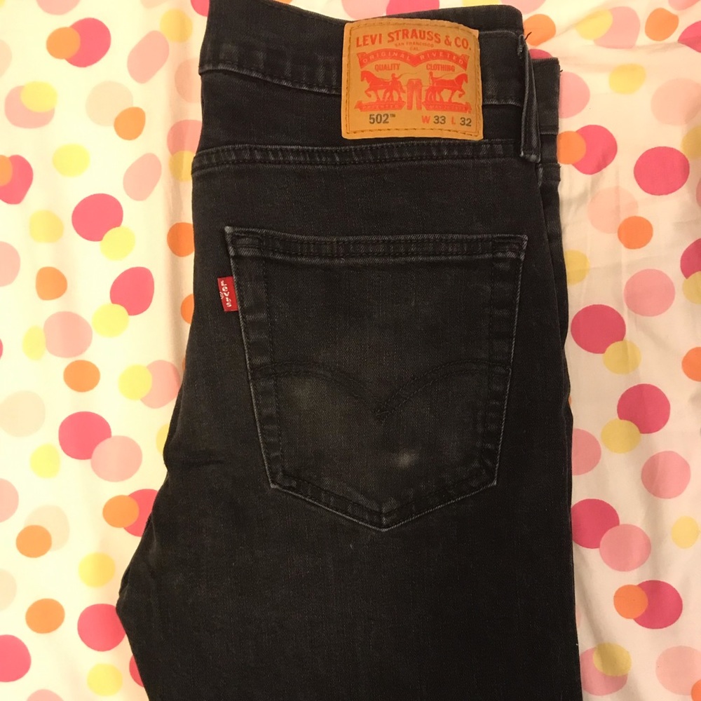 Levi’s 502 Black Jeans 33x32